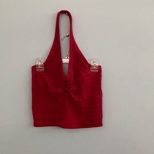 Red Hollister crop top, size S